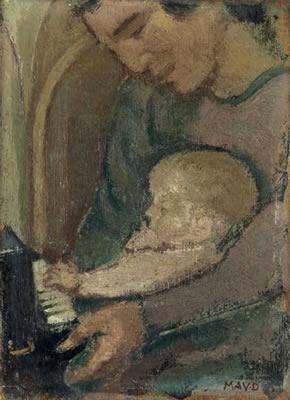 First lesson on the piano