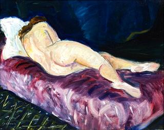 Young woman lying