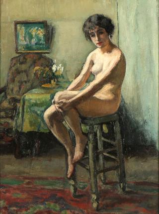 Artist's studio with Nude, Paris