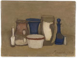 Still Life with two cobalt items