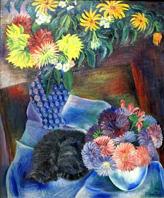 秋花伴猫II