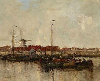 Moored Barges