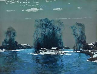 Lake in winter