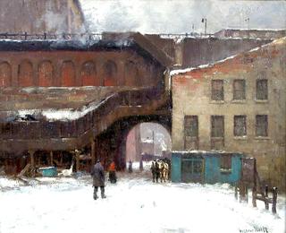 Entrance to Eads Bridge, St. Louis, MO