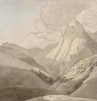 靠近莱茵河源的阿尔卑斯山