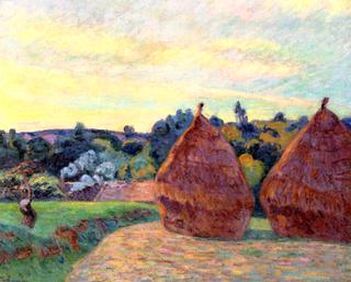 Haystacks at Ile de France