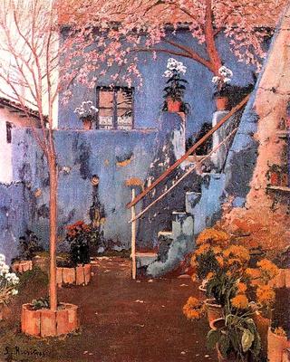 Blue Patio in Sitjes