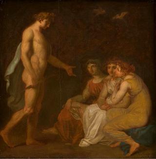 Apollo Charging the Parcae to Visit Ceres, who has Fled from Earth