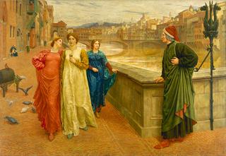Dante Meets Beatrice at Ponte Santa Trinita