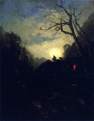 Whiskey Still by Moonlight