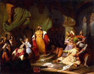 Ivan III Tears up the Khan's Charter (study)