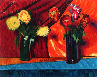Two Vases of Flowers