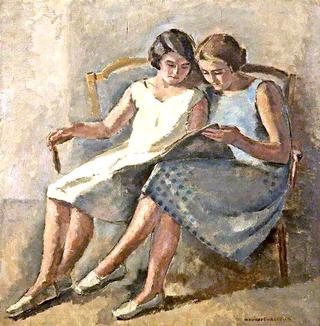 Two Girls Reading