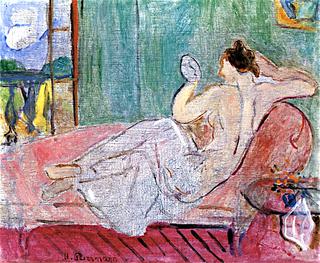 Recumbent Nude with a Mirror