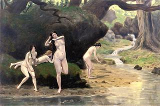 Four Nudes by a Brook