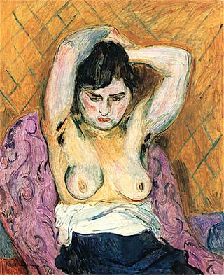 Seated Half Nude