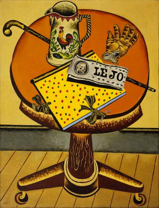 Still Life - Glove and Newspaper