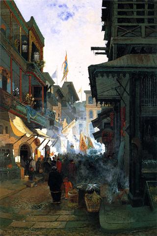 Study in Chinatown, San Francisco, California