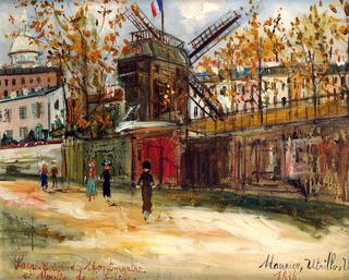 Sacre Coeur de Montmartre and the Moulin de la Galette