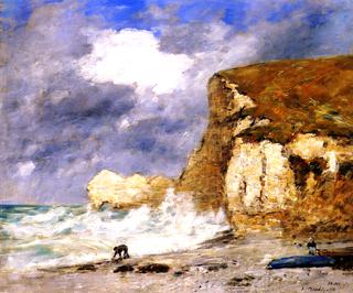 Étretat: the Amont Cliff in November
