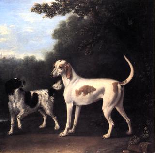马尔伯勒公爵夫人的两只狗