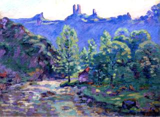 The Brigand Mill and the Ruin of the Chateau de Crozant