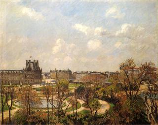 Garden at the Tuileries, Spring Afternoon