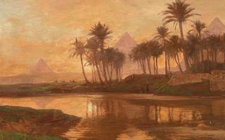 Egyptian Landscape with the Pyramids
