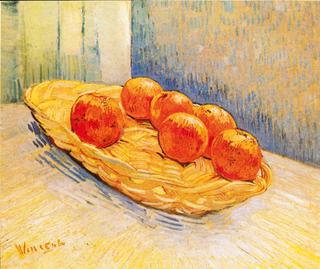 Still Life with Basket and Six Oranges
