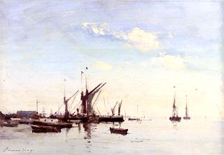 Thames Barges in the Estuary