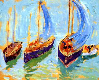 Three Sailboats, Brittany