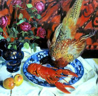 Still-life with Pheasants and Lobster