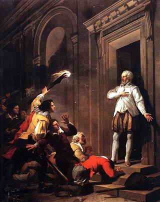 Admiral de Coligny Impressing his Murderers