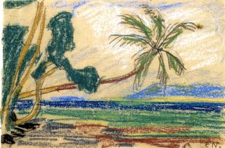 Seashore with Trees