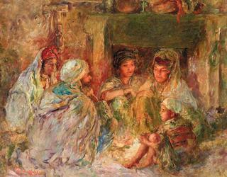 Discussion at the Fireside (Discussion au coin du feu)