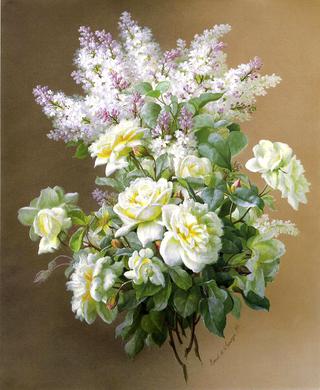 Still Life: Lilacs and Roses