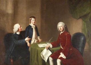 约翰·奥古斯都·赫维勋爵，由他的父亲弗雷德里克·奥古斯都·赫维介绍给威廉·皮特