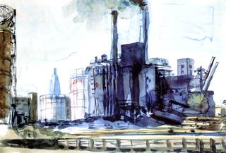 East River Station Gas Works at 14th Street