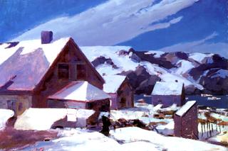 Moonlit Village, Monhegan