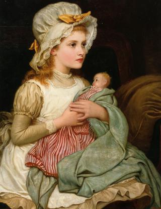 A Young Girl with her Doll