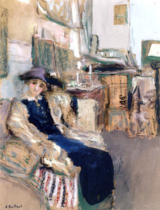 Model in a Purple Hat