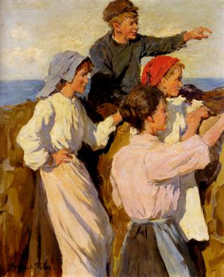 Study for The Fleet in Sight