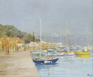 Sailing boats in Provence