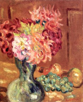 Vase of Chrysanthemums