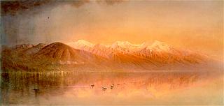 The Wasatch Mountains with Salt Lake City and Great Salt Lake