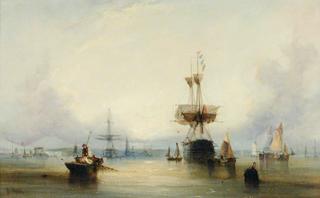 View of Portsmouth from Cowes, Isle of Wight