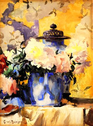 Peonies in Blue China
