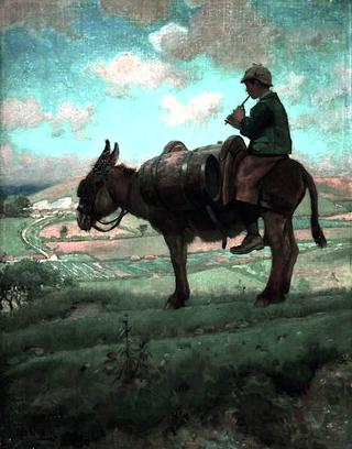 Donkey-Boy on Blackhill, Cerne Abbas, Dorset