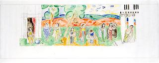 The Nine Muses I (sketch for a mosaic for Speyer)