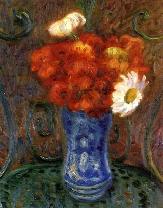 Flowers on a Garden Chair